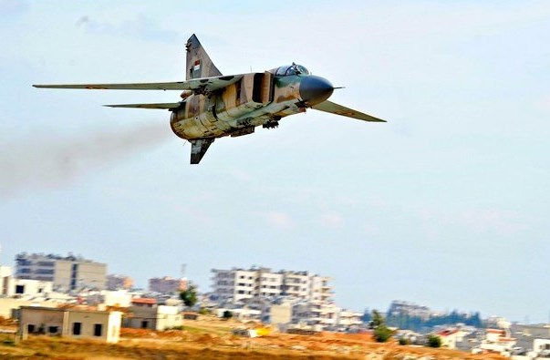 Сирийский МиГ-23 сбит над провинцией Дейр-эз-Зор