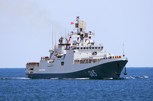 «Адмирал Григорович» ведет огонь: кадры стрельб в Черном море