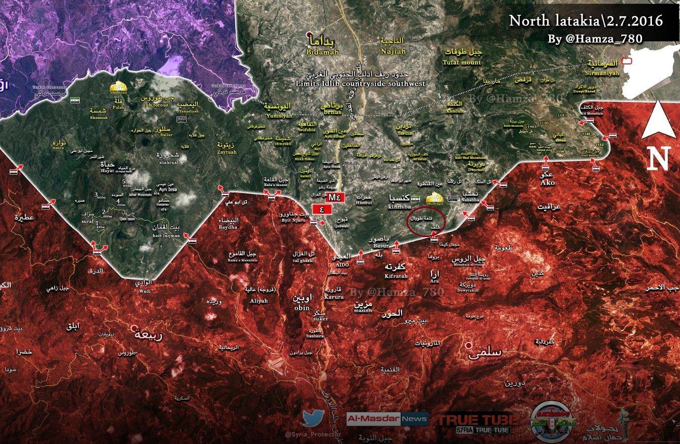 Сирийская армия начала контрнаступление на Кенсаба