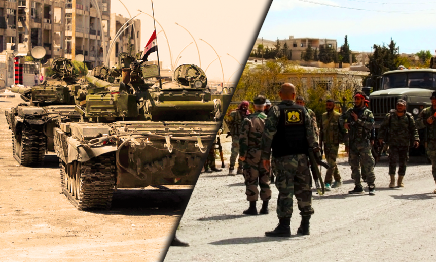 Элитный конвой Асада громит боевиков, закрывая границу с Турцией
