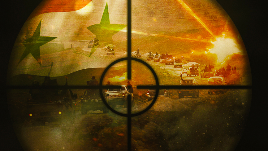 Снайперы ПТУР: бойцы Асада засняли прямое попадание по конвою боевиков