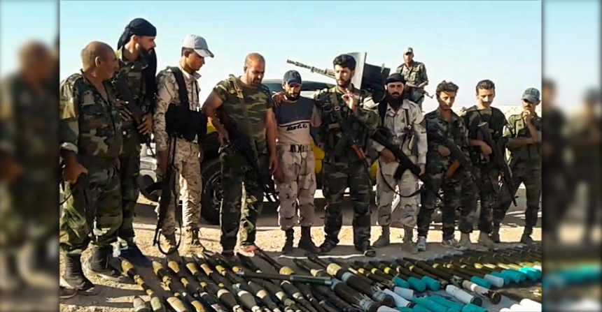 Сирийцы засняли перехват оружейного конвоя боевиков в Хаме