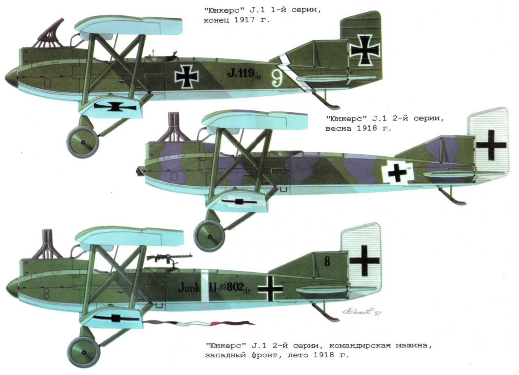 Летающие танки кайзера. Часть 3.2 Пехотные самолеты Junkers J.1 Летающие танки кайзера. Часть 3.2 Пехотные самолеты Junkers J.1