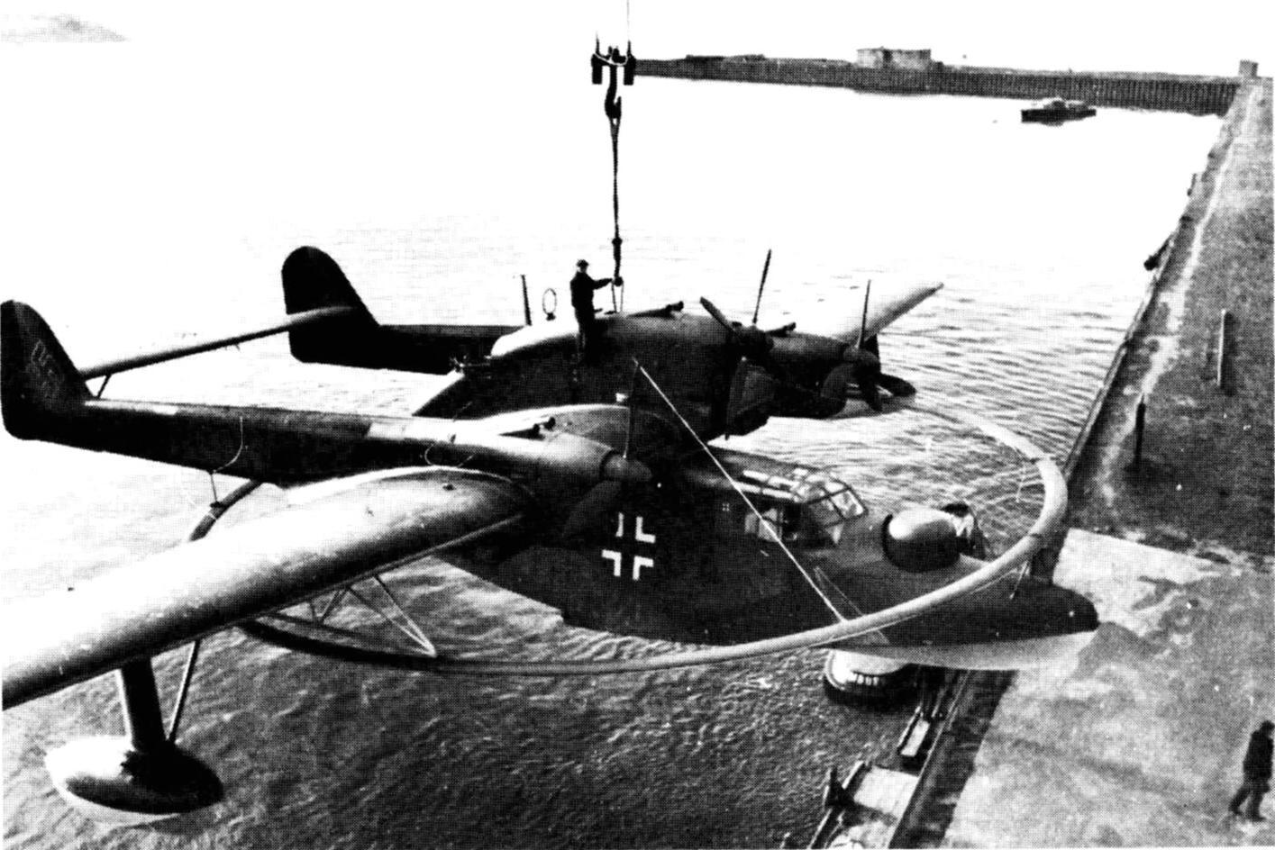 Самолёт для уничтожения минных заграждений Blohm und Voss BV 138 MS. Герман