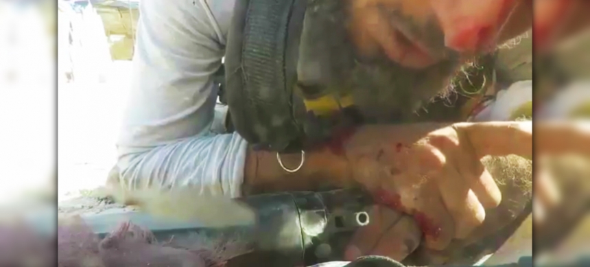 Сирийский террорист заснял свою смерть на камеру под Алеппо