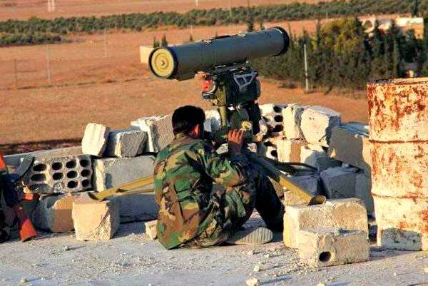 Сирийский спецназ двумя ракетами ПТРК обезглавил группировку боевиков