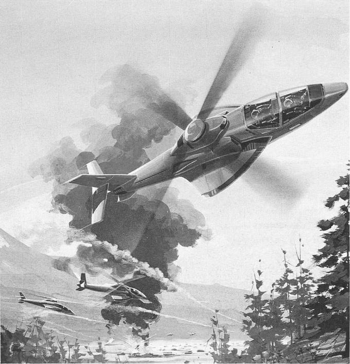 Проект ударного вертолета Bell Helicopter Textron/McDonnell Douglas LHX. СШ Проект ударного вертолета Bell Helicopter Textron/McDonnell Douglas LHX. СШ