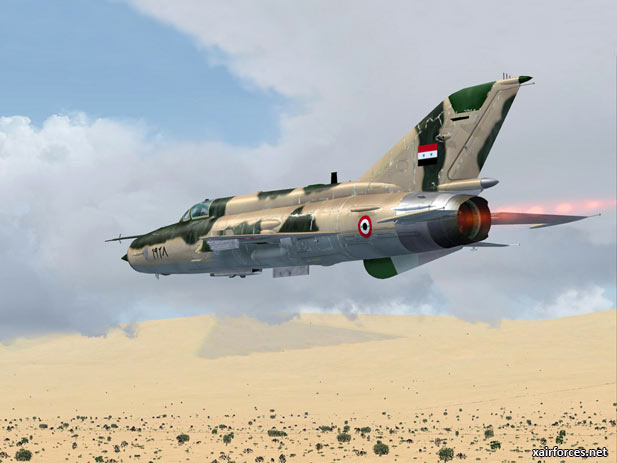 Сирийские МиГ-19 и МиГ-21 в бою