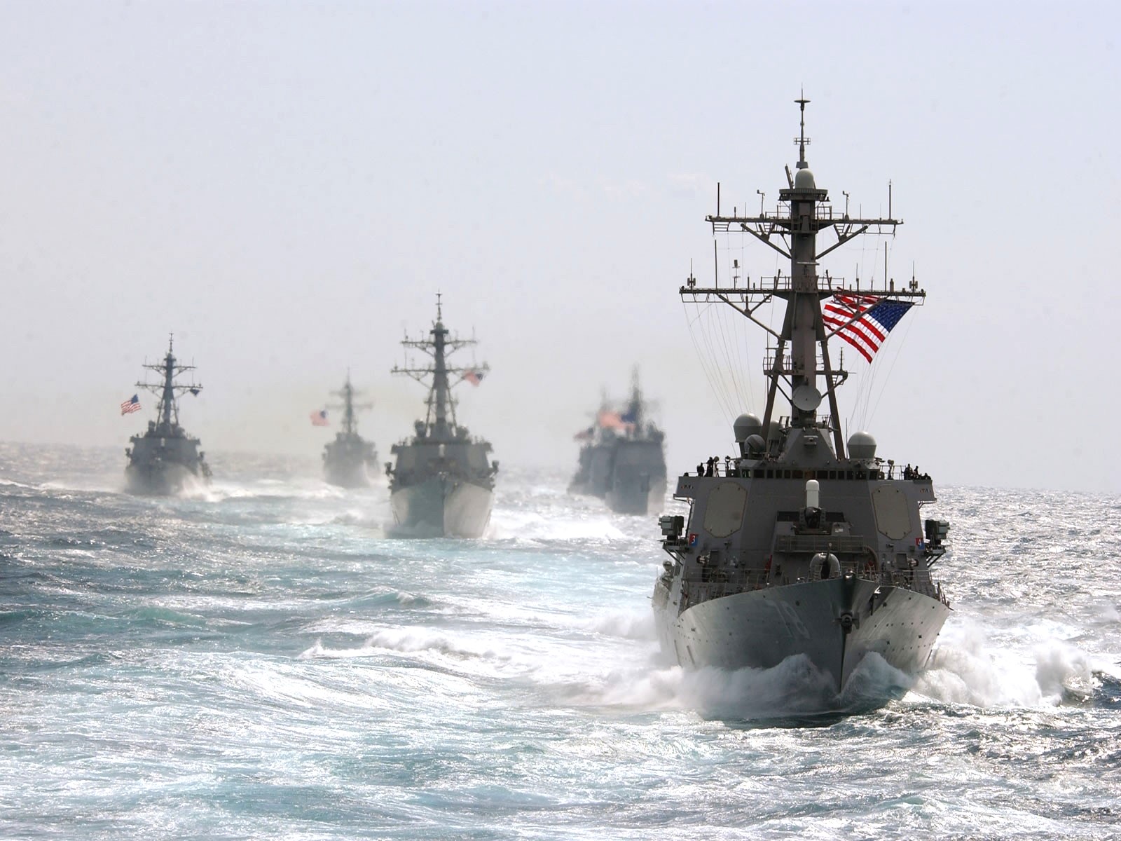 Корабли НАТО И Черноморского флота в черном море