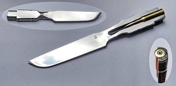 Необычные ножи из «копанного» ствола от винтовки Мосина
