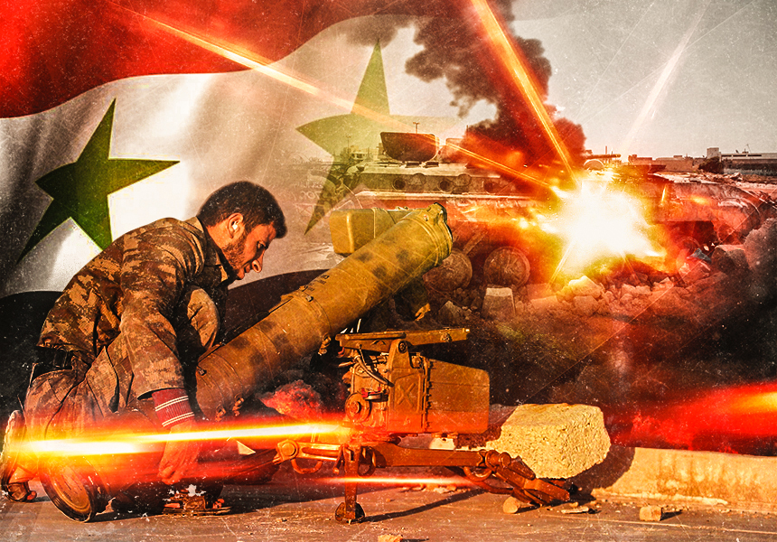 Асадовские войска заПТУРили десант боевиков на БМП «Корнетом»
