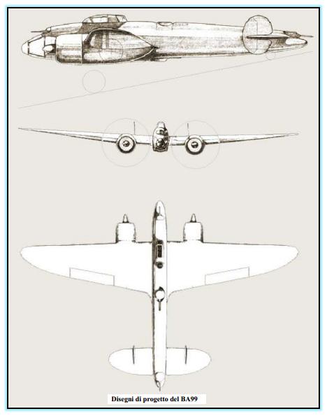 Проект среднего бомбардировщика Breda Ba.99. Италия
