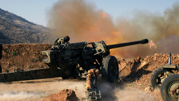 Армия Асада артиллерийским огнем уничтожила логово боевиков в Ракке