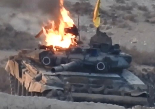В Сирии подбит Т-90А