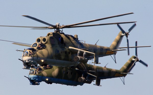 Экипажи вертолетов Ми-24 и Терминаторов провели воздушный бой в Сибири