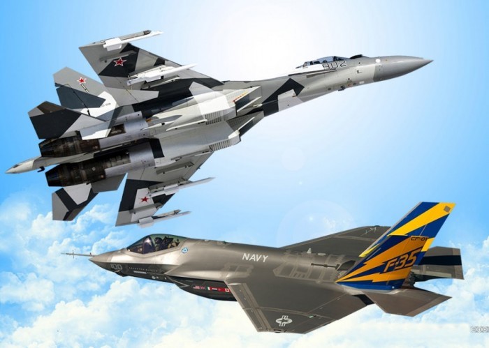Сравнение российского Су-35 и американского F-35 Lightning II