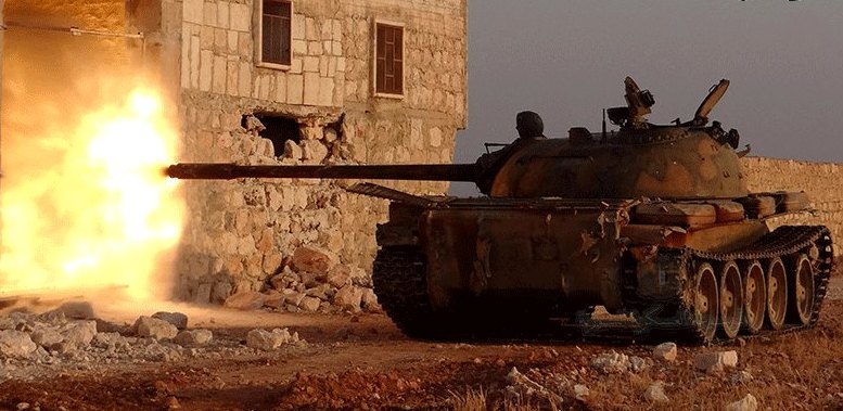 Битва за Пальмиру: сирийцы подорвали трофейный Т-55 боевиков
