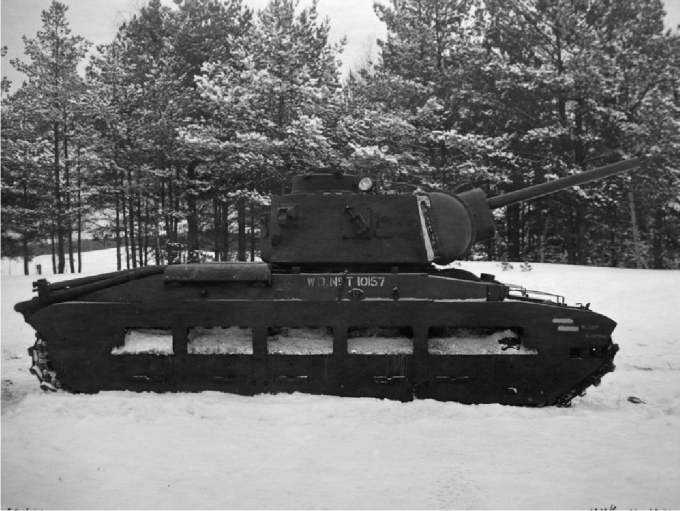Вооружение пехотного танка Matilda III советской 76,2-мм пушкой Ф-96