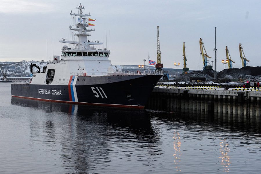Пограничный корабль «Полярная звезда» прибыл в Мурманск