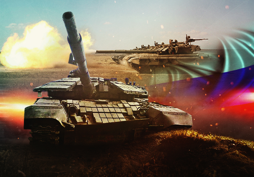 В распоряжении ополченцев ЛНР замечен сверхзащищённый «Урал» - танк Т-72