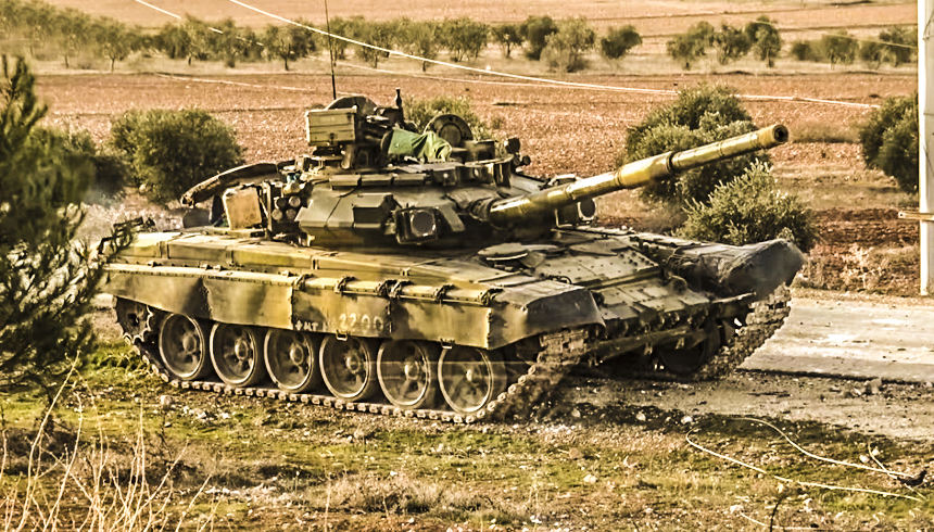 Укрепленные Т-90 оперативно разбили позиции боевиков под Аль-Бабом