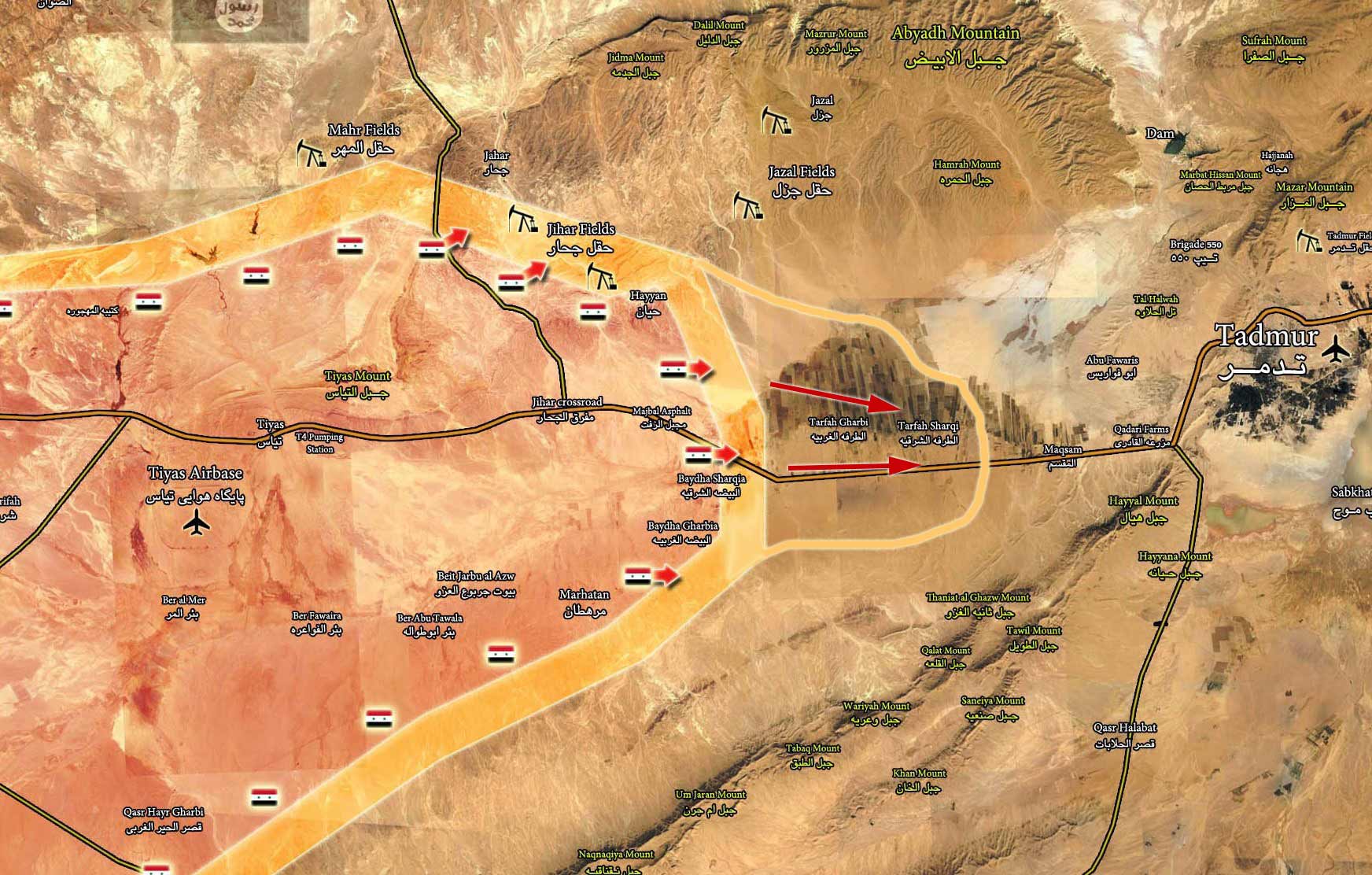 Сирийская армия почти вдвое сократила расстояние до Пальмиры