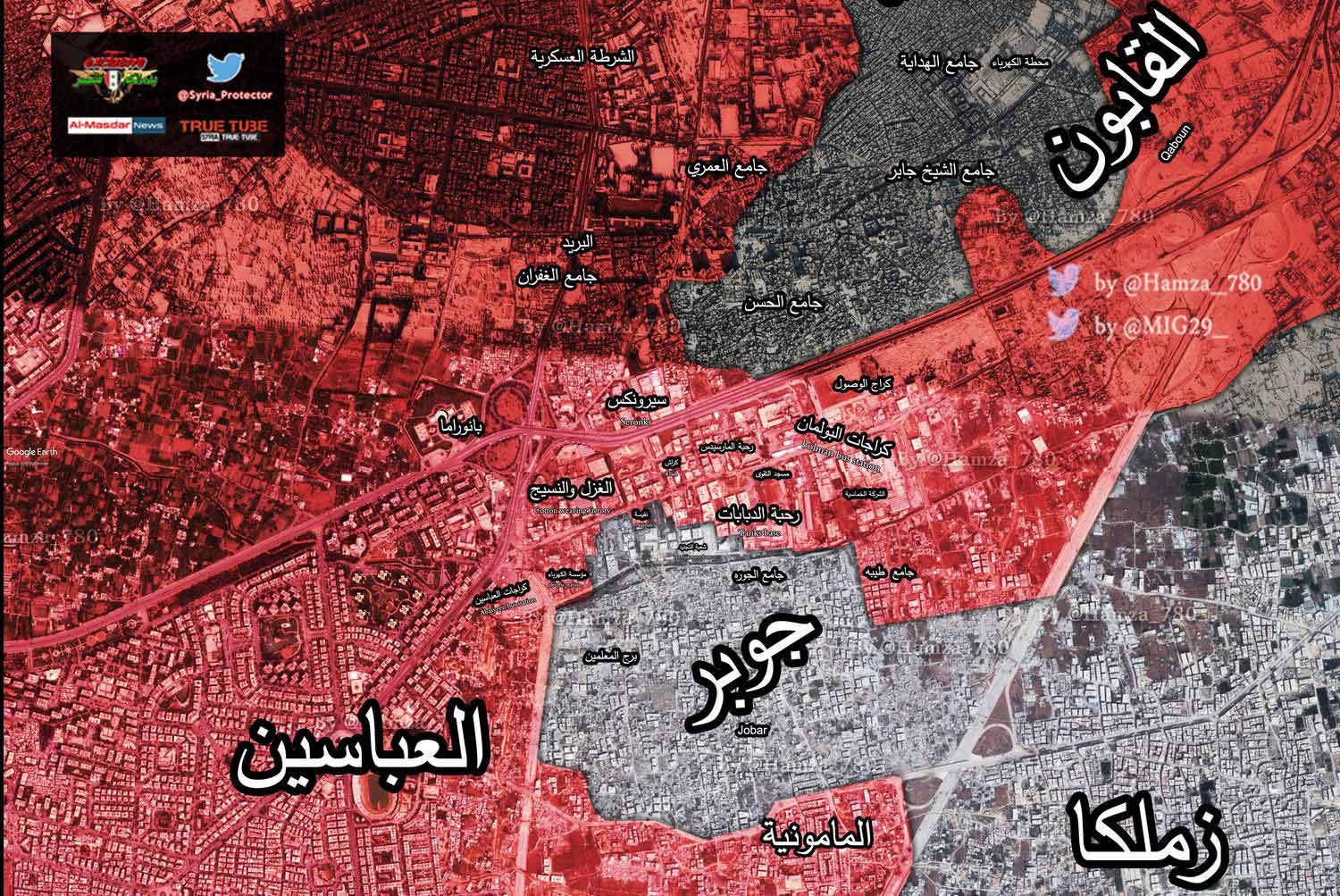 Сирийская армия снова блокировала район Кабун в Дамаске