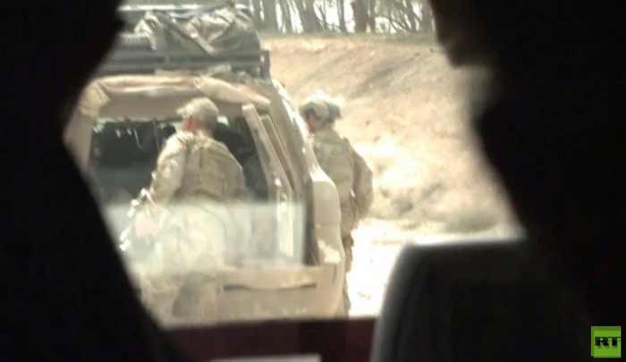 Американские спецназовцы попали в кадр телеканала RT под Раккой