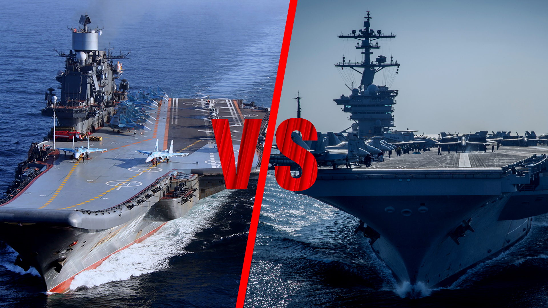 Адмирал Кузнецов vs Nimitz