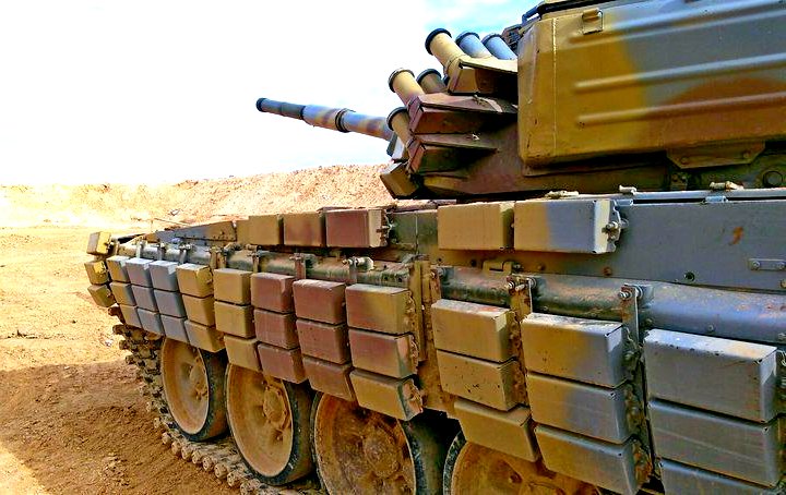 В Сети появились кадры боевой работы танка Т-72Б3 в Сирии