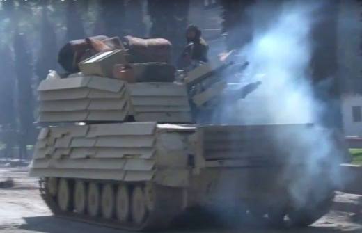 В Сирии "уголковая защита" от Т-72 замечена на "Шилках"