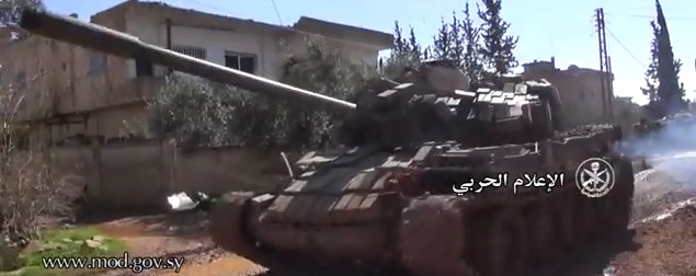 В Сирии защищенный Т-55МВ спасет от подлых "ударов в спину"