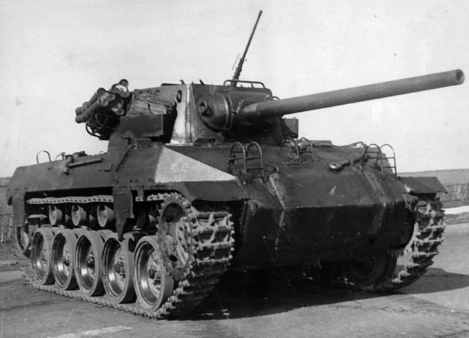 Испытано в СССР. 76-мм самоходная установка Gun Motor Carriage T70 Испытано в СССР. 76-мм самоходная установка Gun Motor Carriage T70
