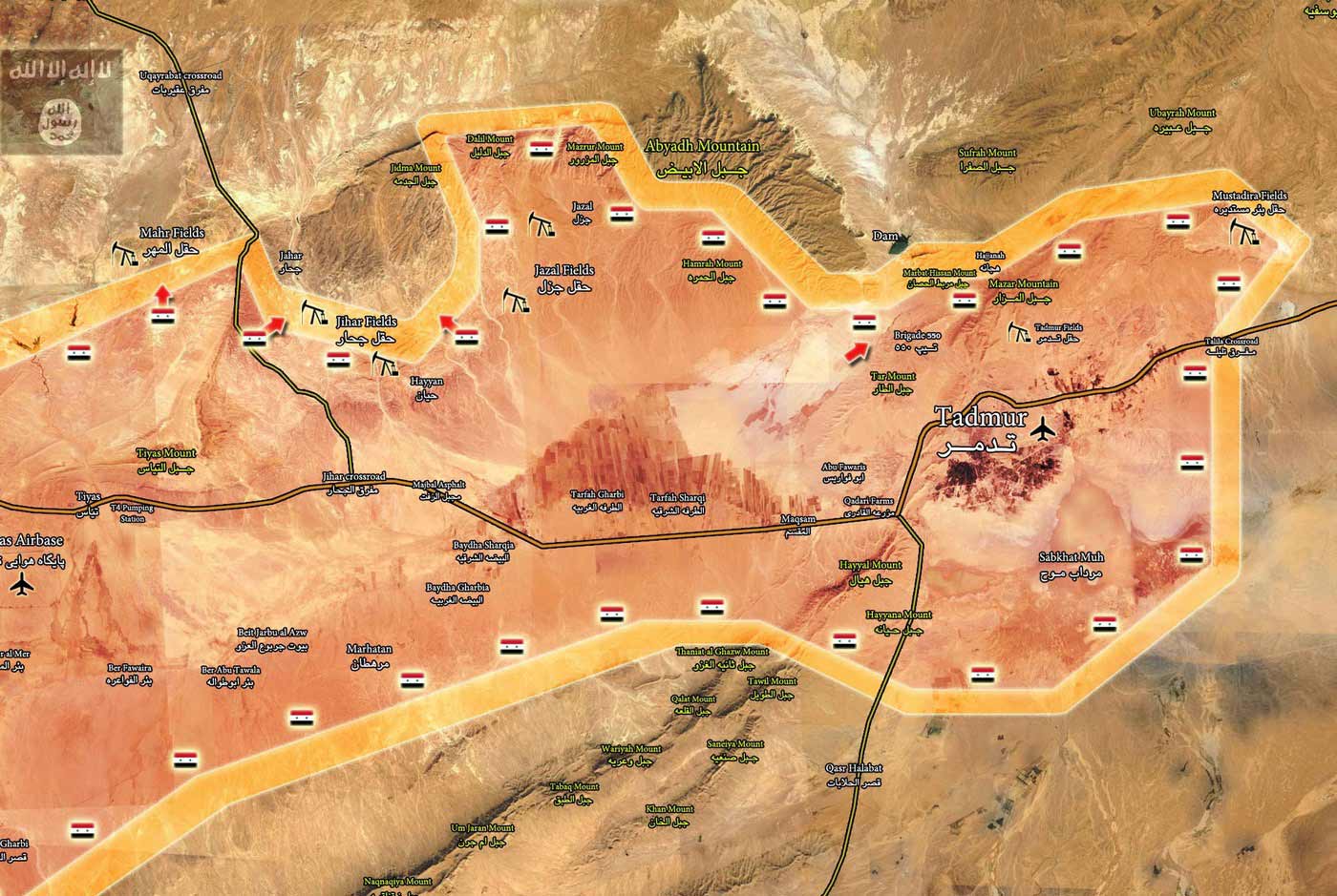 Сирийская армия окружает группировку ИГ северо-западнее Пальмиры