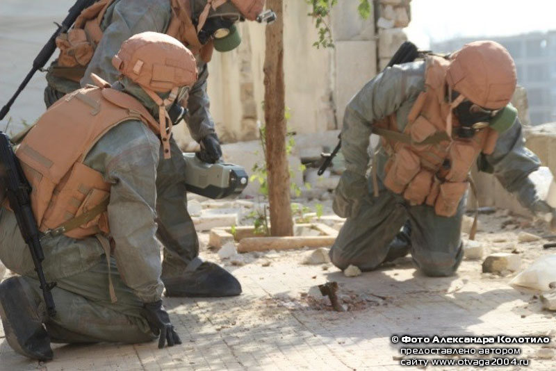 Российские бойцы РХБ защиты в Сирии: в борьбе с химической опасностью