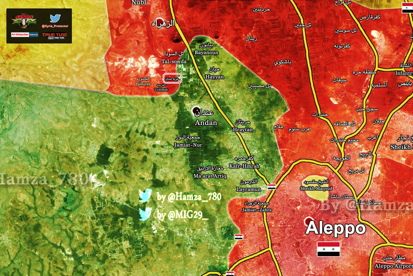 Сирийская армия начала наступление северо-западнее Алеппо