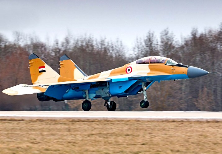 Первый истребитель МиГ-29М2 в окраске ВВС Египта