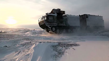 Арктический рейд особого назначения: Военная техника РФ покорила север