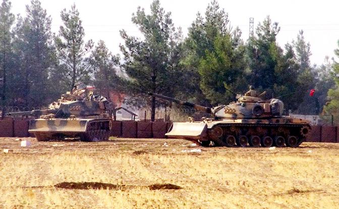 Турецкие танки готовят встречу Эрдогана с Путиным