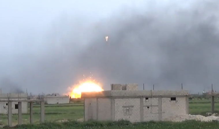 ВВС Сирии за две секунды разбомбили повстанцев Аль-каиды