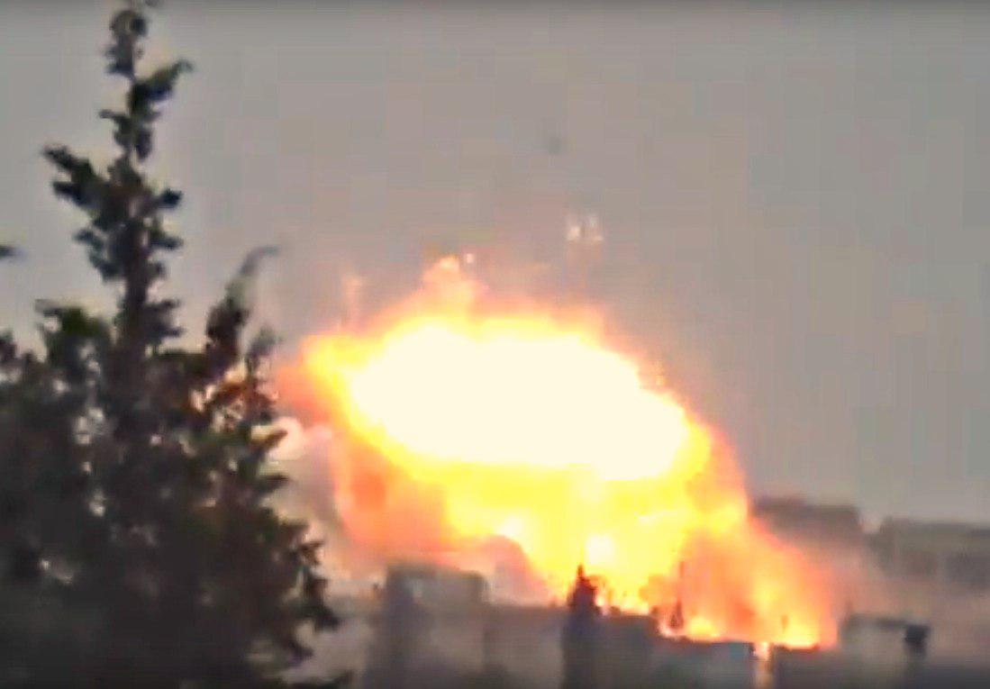 Кадры авиаудара ВВС Сирии по Аль-Заке попали на видео