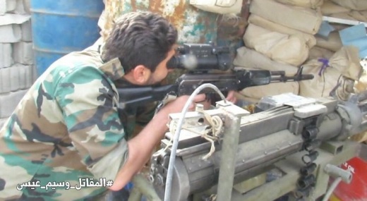 В Сирии бойцы гвардии применяют новейшие прицелы