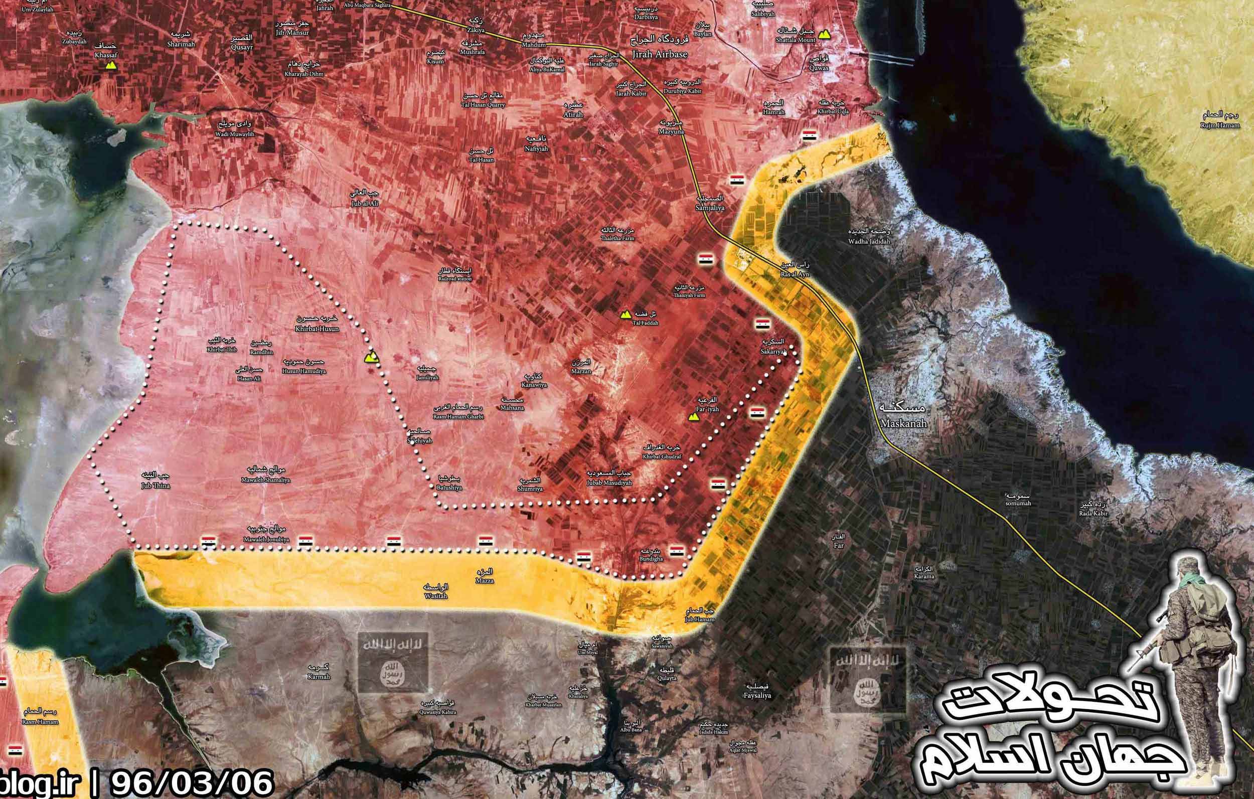 Сирийская армия подошла вплотную к Маскану в провинции Алеппо