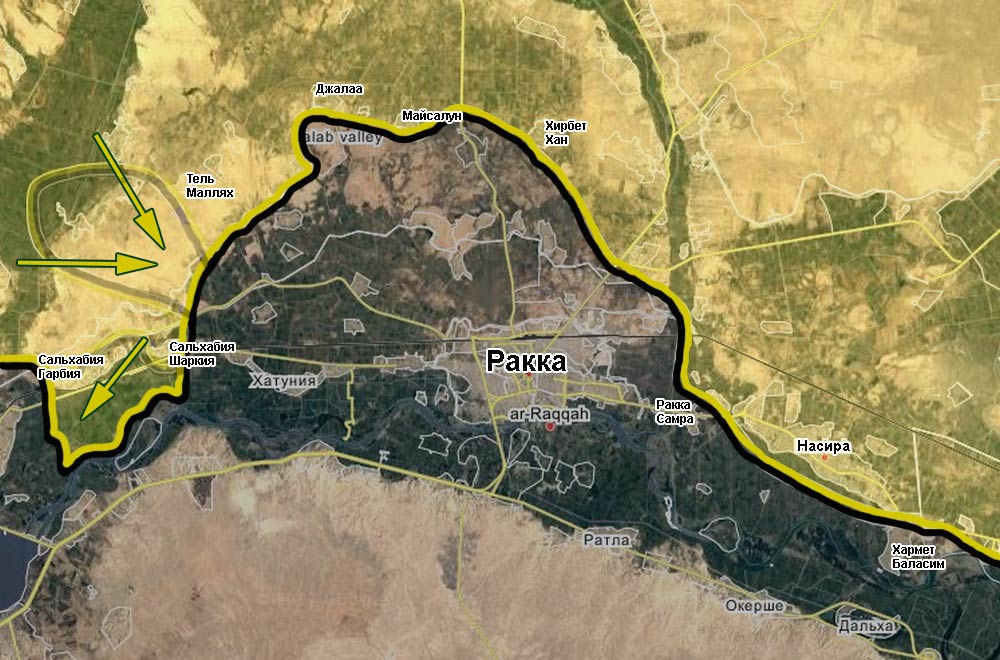 Курды освободили три селения и ликвидировали выступ западнее Ракки
