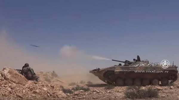 Сирийская армия наступает северо-западнее Пальмиры