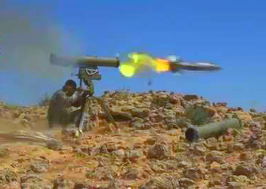 В Сирии засняли, как бойцы САА и боевики устроили фееричную дуэль на ПТУРах