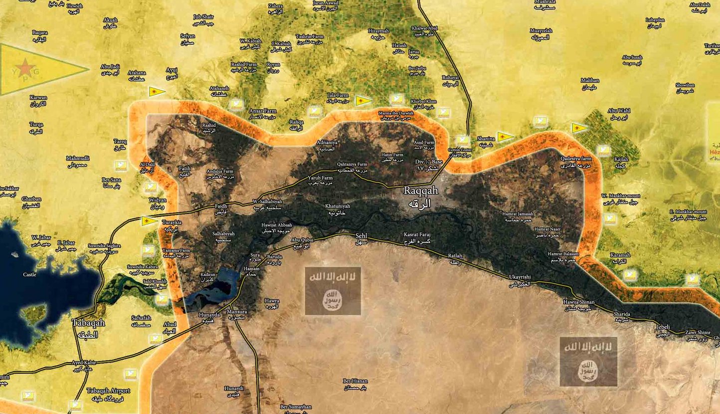 Курды вышли к северо--восточным предместьям Ракки