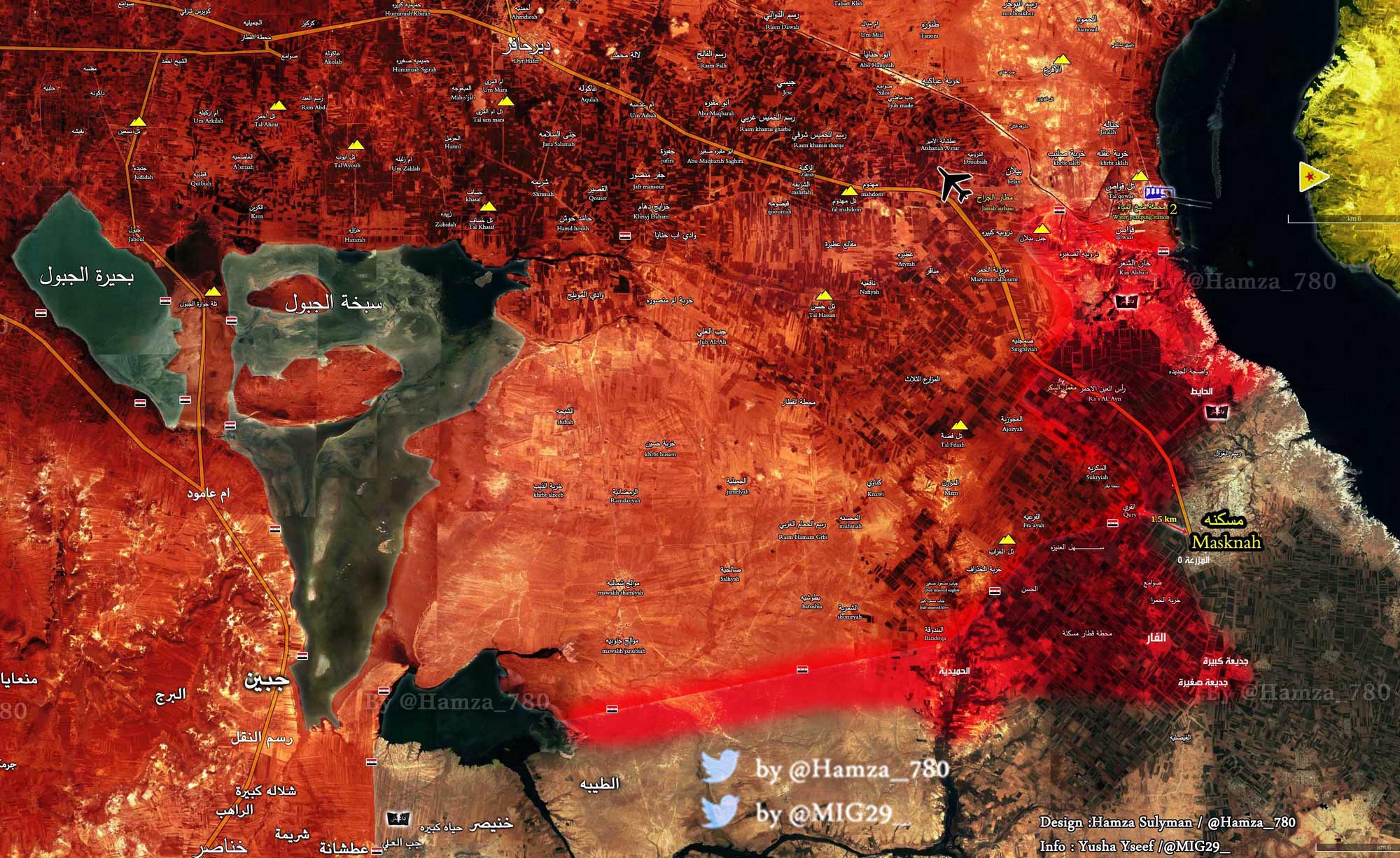 Сирийская армия взяла в полукольцо город Маскана на провинции Алеппо