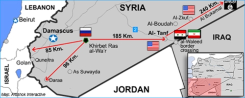 Русские строят военную базу в Сирии  напротив американского гарнизона