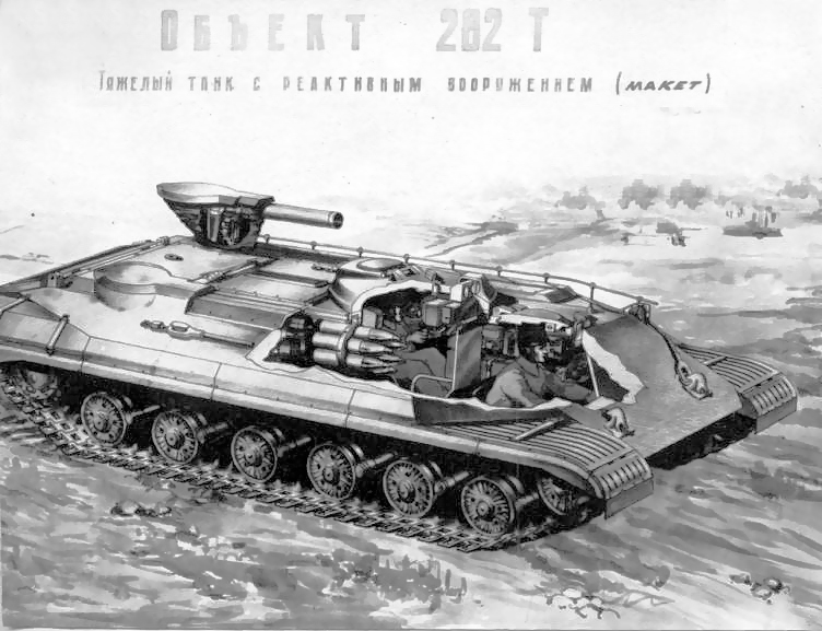 Экспериментальный советский ракетный танк «Объект 282Т»